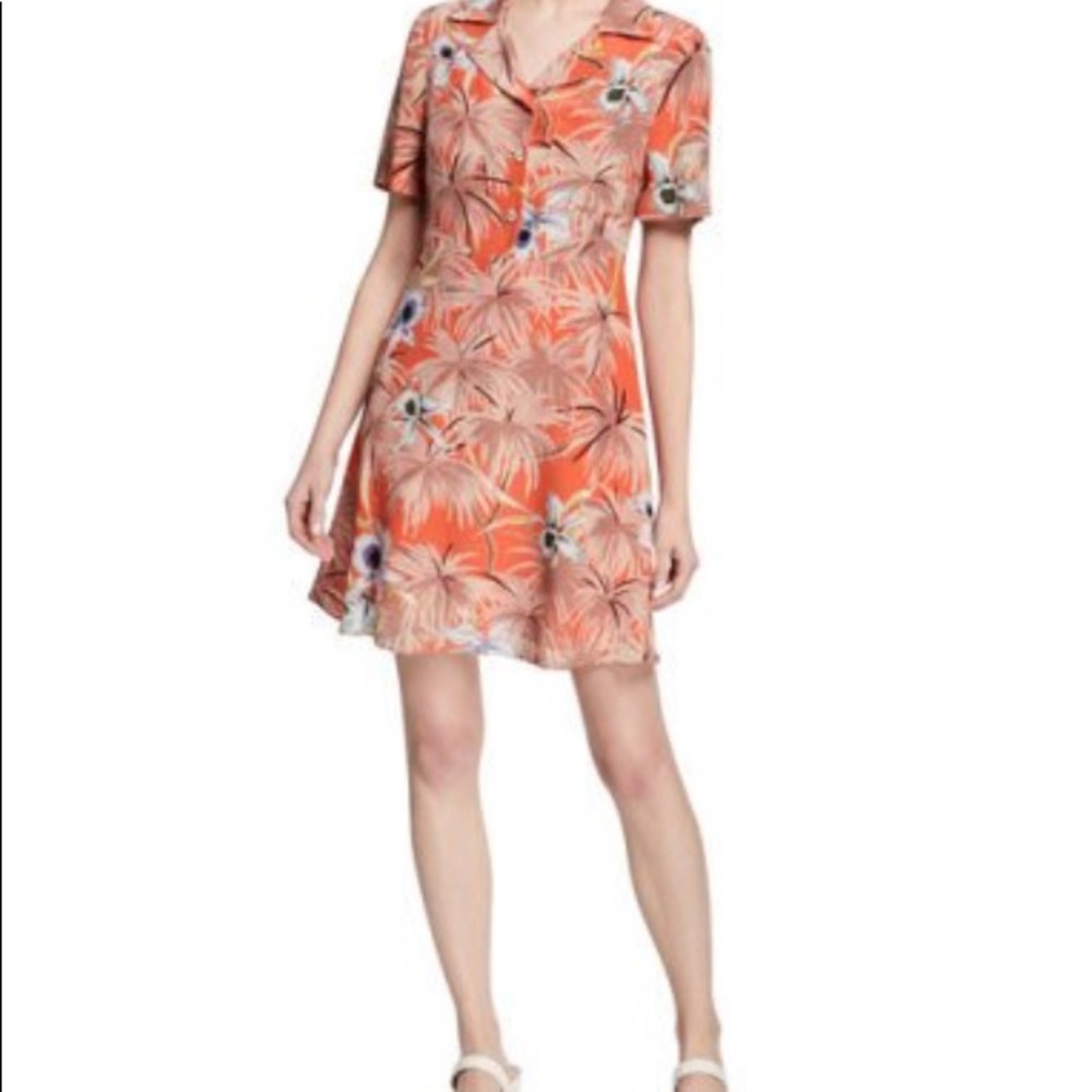 VALENTINO floral button down dress (MINT)